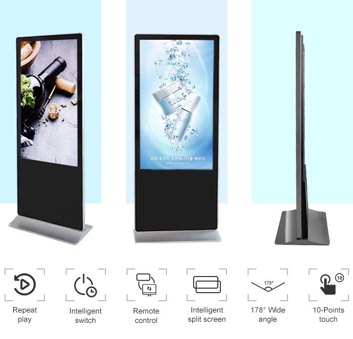 Restaurant Digital Signage Advertising Display Player 178° Viewing
