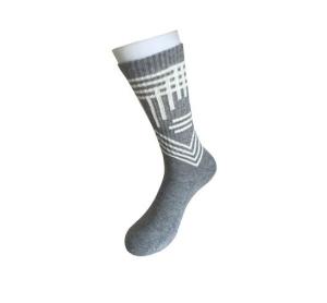 China Cushion Cotton custom Logo, design Sport Grey Socks factory