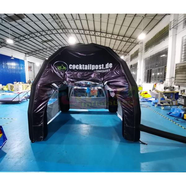 China Commercial Black Portable Inflatable Marquee Tent Customized factory