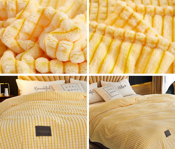 Nondisposable 2024 Magic Fleece Blanket Soft Thickened Skin Friendly Machine Washable
