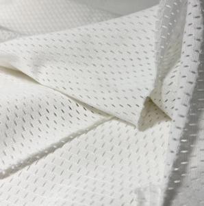 China Breathable Moisture Wicking Mesh Fabric Lightweight For Sportswear Clothes factory