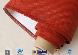 China Electrical Insulation Red Silicone Coated Fiberglass Fabric Cloth 530 gsm factory