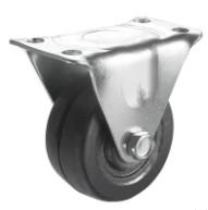 China Black Casters Swivel Caster Wheel Rubber Caster Wheels 3 factory