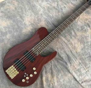 China Custom Grand Guitar Bass 5 String Bass Elm Body Fingerboard Inlay Acoustic Steel String Guitars Acoustic Guitar factory