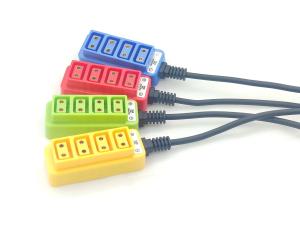 China 10A Current D Tap Power Cable Male To Female 1 Meter Length factory