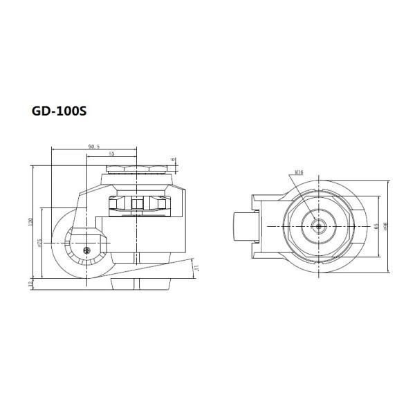 EDL 50kg-1000 Kg Caster Wheels , Threaded Leveling Castor Wheels GD Series GDS