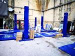 Single Post Parking Lift for Home Garage with Single Cylinder DSPP607, DSPP609