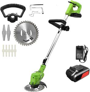 China 24v Adjustable Head Electrical Cordless Grass Trimmer With Li Lon Battery factory