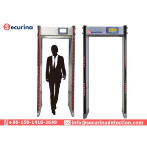 China Anti Inference 300 Level Walk Through Metal Detector High Decibel Alarm With Switch Power factory