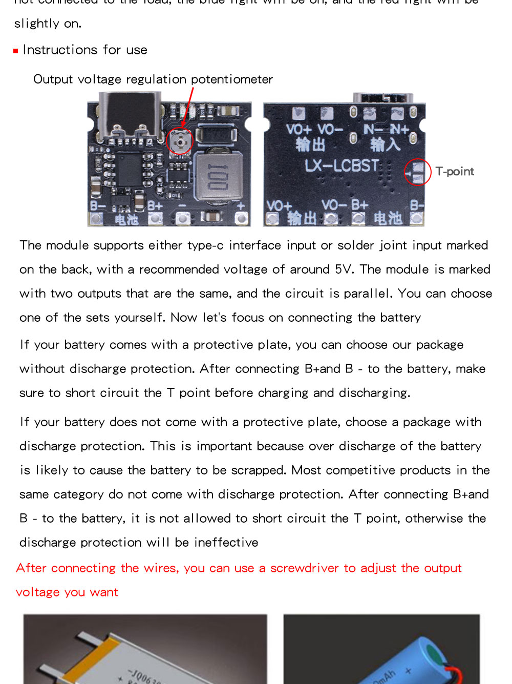 3.7V To 9V 5V 2A DC-DC Step Up Boost Module 18650 Lithium Battery Charging Discharging Board Type-C DC TP4056