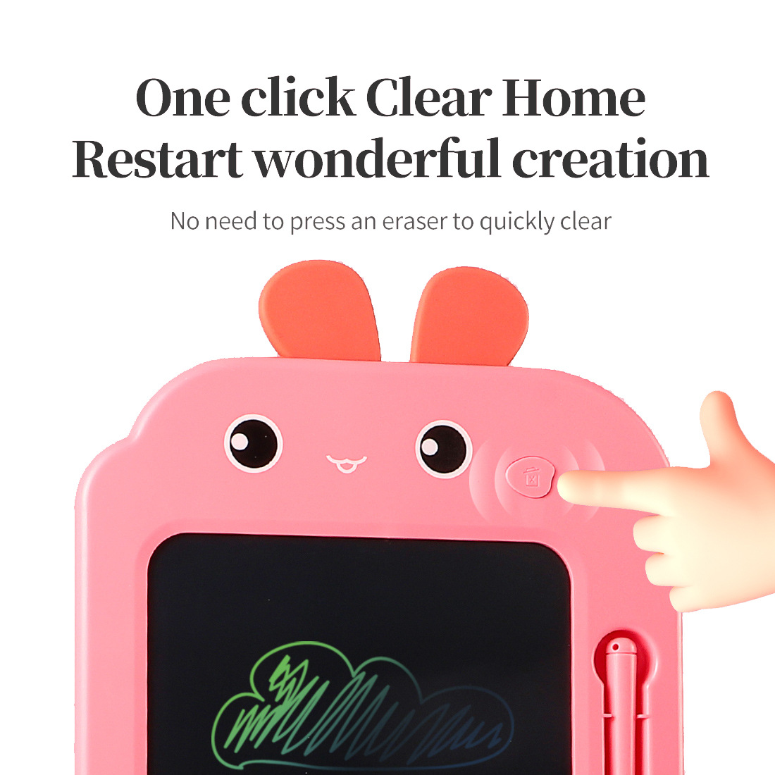 Colorful Electronic Board for Kids Learning 2 to 4 Years Age Range Travel Doodle Toys