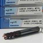 Solid Carbide Universal Cutting End Mills 4 Flutes Round Nose Mill 6mm Φ6 R0.5