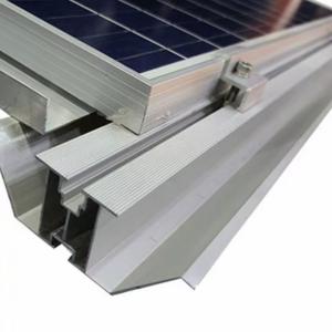 China Aluminum Alloy Gutter Solar Roof Drainage Channel For Durable Roof Drainage factory