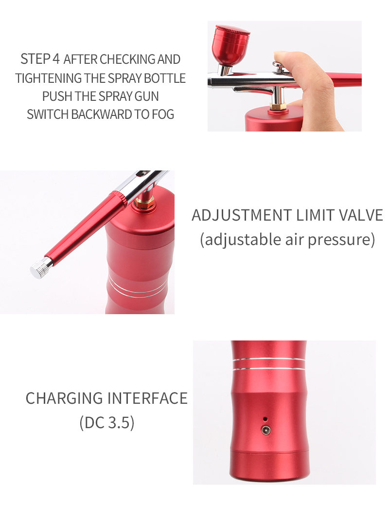 Deep Cleaning Electric Nano Facial Mist Sprayer Water Supplemental Oxygen Injection