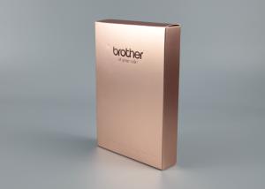 China Reusable Plain Printed Packaging Boxes Kraft Paper Material With Gold Debossing factory