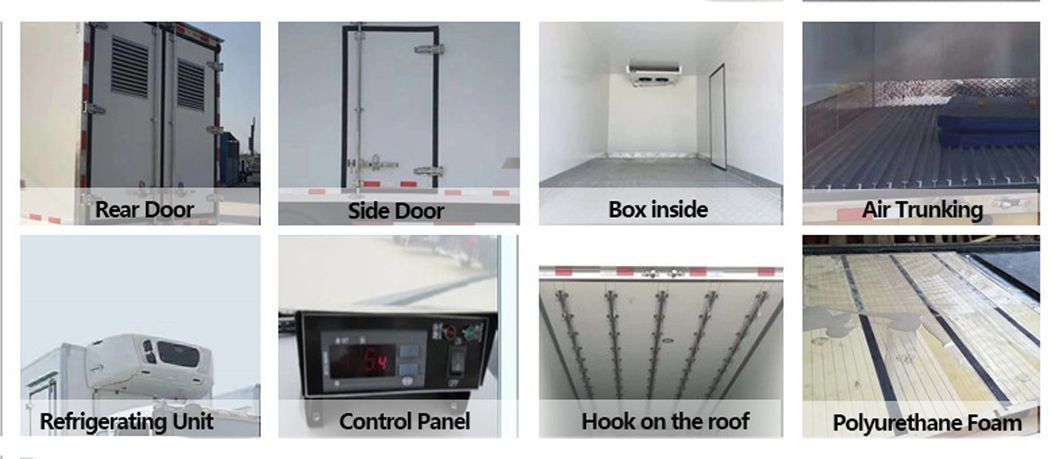 Foton Electric Cargo Truck Food Transport Refrigerator Light Truck for Sale