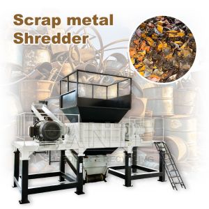 Automatic Scrap Metal Plastic Wood Shredder Crusher with Pump Standard