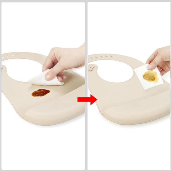 Washable girls Silicone Dinnerware Set Pink Bib Reusable Tasteless