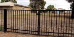 Customized Black Zinc Steel Metal Garrison Fence Panels Maintenance Free