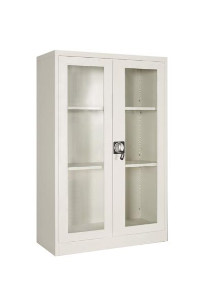 Laboratory Vessel Storage 0.131cbm Two Glass Door Filing Cabinet Commercial