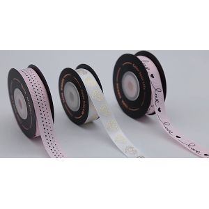 Sustainable Gift Wrap Ribbon with Customized Logo Double Faced Satin
