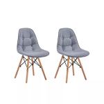 PU Cushion Grey Eiffel Dining Chair