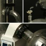 Short Path Distillation Glassware With PTFE Circulating Vacuum Pump rotary film