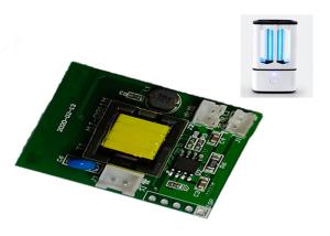 China Shoe Cabinets Disinfection Lamp 1200mAh SMT PCB Assembly factory