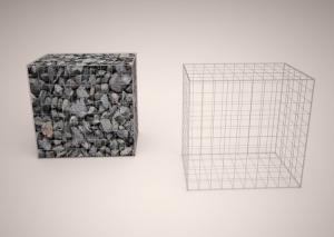 China Erosion Protection Gabion Wire Mesh Panels , Wire Cages For Rock Retaining Walls factory