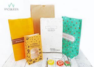 China Food Grade Greaseproof Wrapping Paper Bags PE Lining For Bakery Products factory