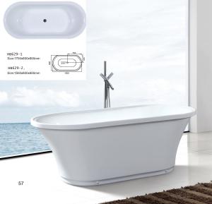 China Bathtubs, freestanding Bathtub without faucet , hand shower HB629 factory