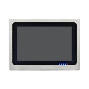 China 10&quot; Stainless Steel Panel Capacitive Touch Monitor 12V DC Input Embedded Mount LCD Display For Marine/Kitchen/Vending factory