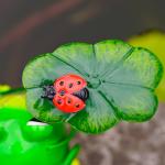 Artistic Animal Garden Ornament Multicolor Metal Frog Garden Figurines