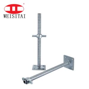 China Painted Electric Adjustable Scaffold Screw Base Jack 450mm factory