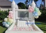 Party Mini Small Pvc Inflatable White Castle Bounce House Jumping Castle With