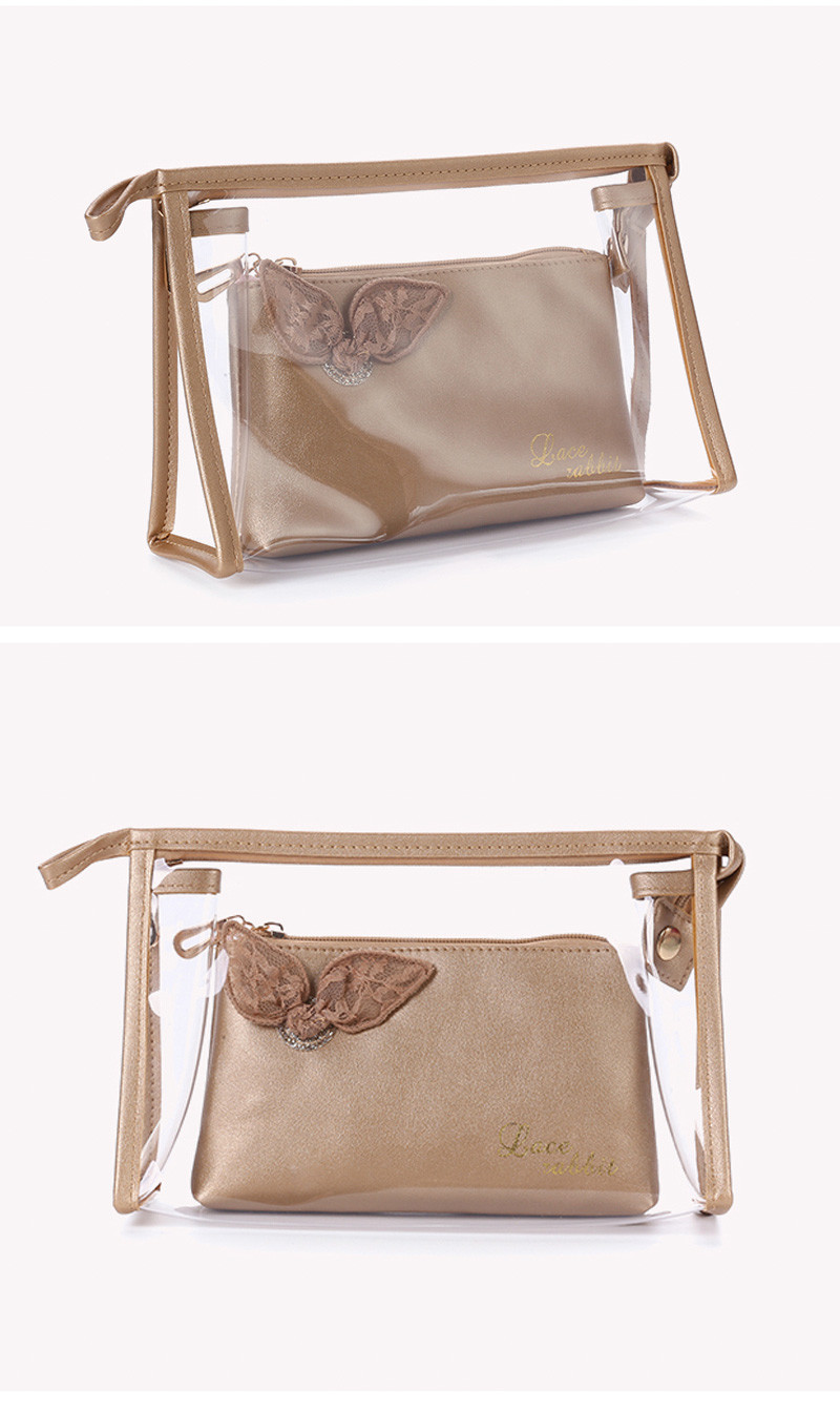 Portable Women Washing PVC Transparent Cosmetic Bag