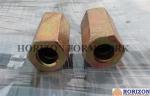Steel Q235 Hex Rod Coupling Nut 100/110mm Length Equipped With Stop - Pin