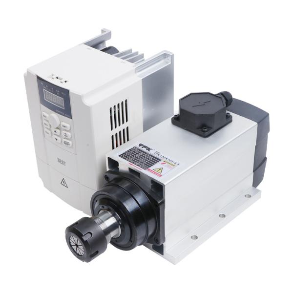 300HZ Frequency 4.5KW ER32 Square Spindle Motor With Flange for Woodworking Air