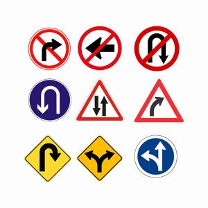 China UV Protected and Waterproof Road Danger Safety Warning Reflective Signs factory