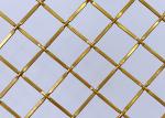 83% Gold Color Architectural Woven Metal Mesh For Stainless Steel Fabrics