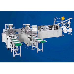 PLC Control N95 Face Mask Making Machine Photoelectric Detection Function