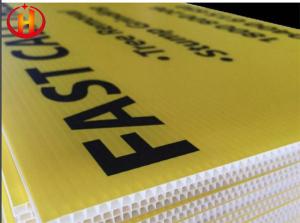 China Polypropylene Glossy Corrugated Plastic Signs Durable WaterProof factory