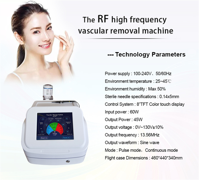 Painless Vascular Laser Spider Vein Removal Machine Diode Portable 980nm 60W