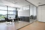 Aluminum Glass Office Partitions Frosted Glass Partitions Sound Proof