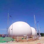 Above Ground Double Membrane Biogas Holder Spherical 20-20000m3 Capacity