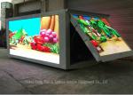 Outdoor LED Billboard Truck , LED Video Display Truck With Left / Right / 3