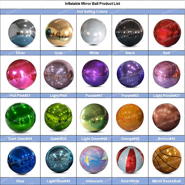 Giant Hanging Silver Reflective Inflatable Mirror Balloon Indoor Decorative Inflatable Mirror Ball