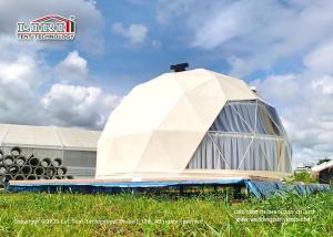 China Geodesic Dome Hotel Catering Tent PVC Coated Polyester Fabric factory