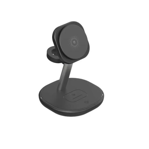 Custom Logo Multifunctional 3 In 1 Wireless Charger Station Stand Qi 15W Fast
