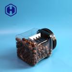 1450ml Pinch Grip PET Food Canister For Nuts Snacks Cap Screw
